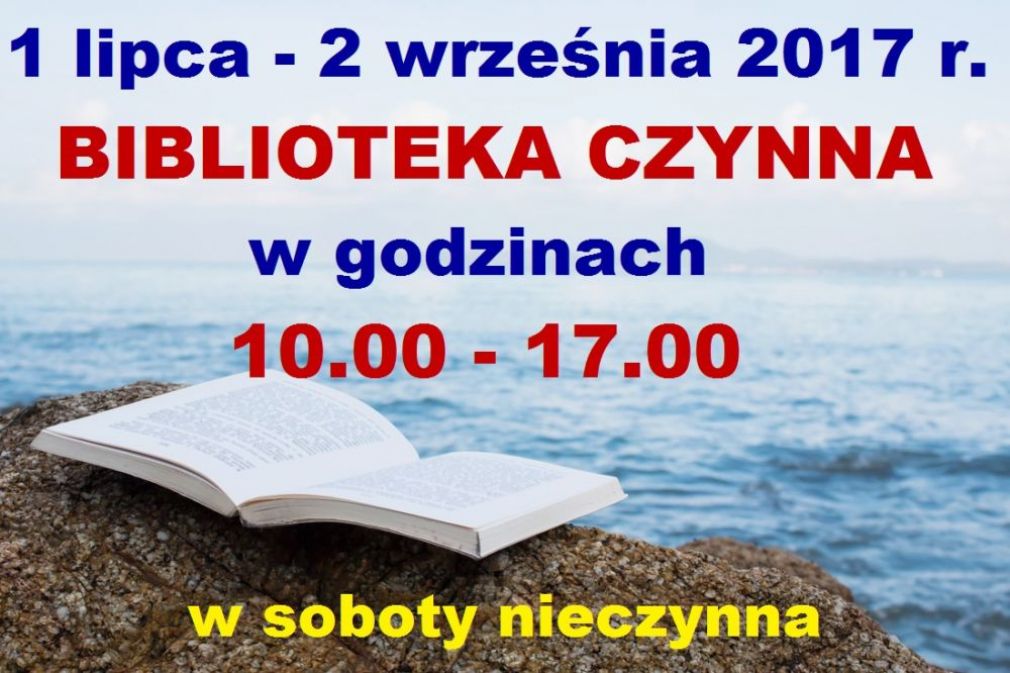 Godziny otwarcia w wakacje