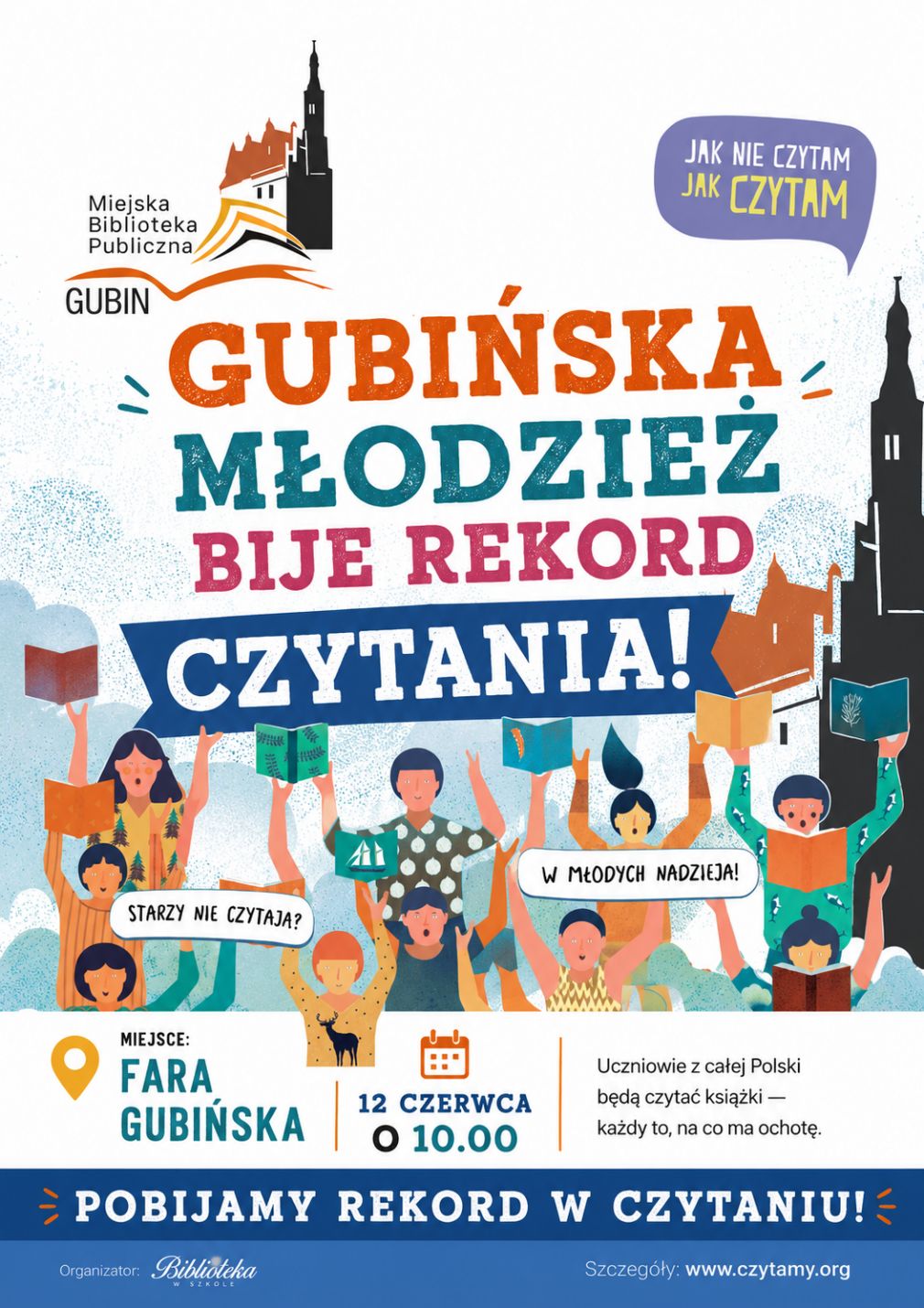 Młodzież czyta w Farze